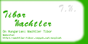 tibor wachtler business card